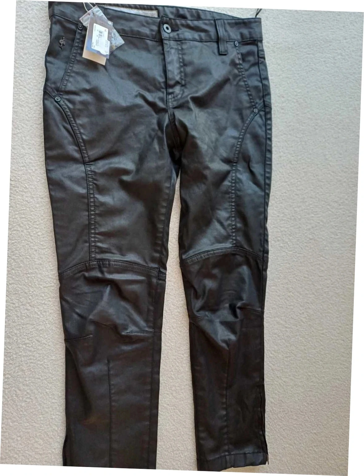 Slim zwart gecoate broek One Step "Le Louise" - Nieuw met label - Maat 29 – photo 3